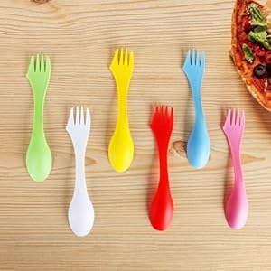 Vieshful 18 Stück Sporks Campingbesteck Set
