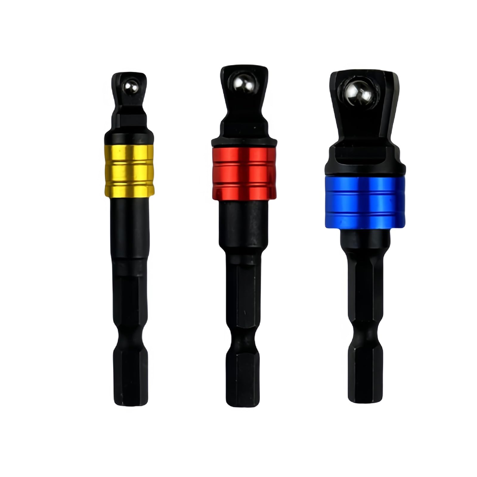 3Piece / Set Flexible Socket Adapter for Driver Socket Wrench Driver Adapter for Diverses Applications Accessory