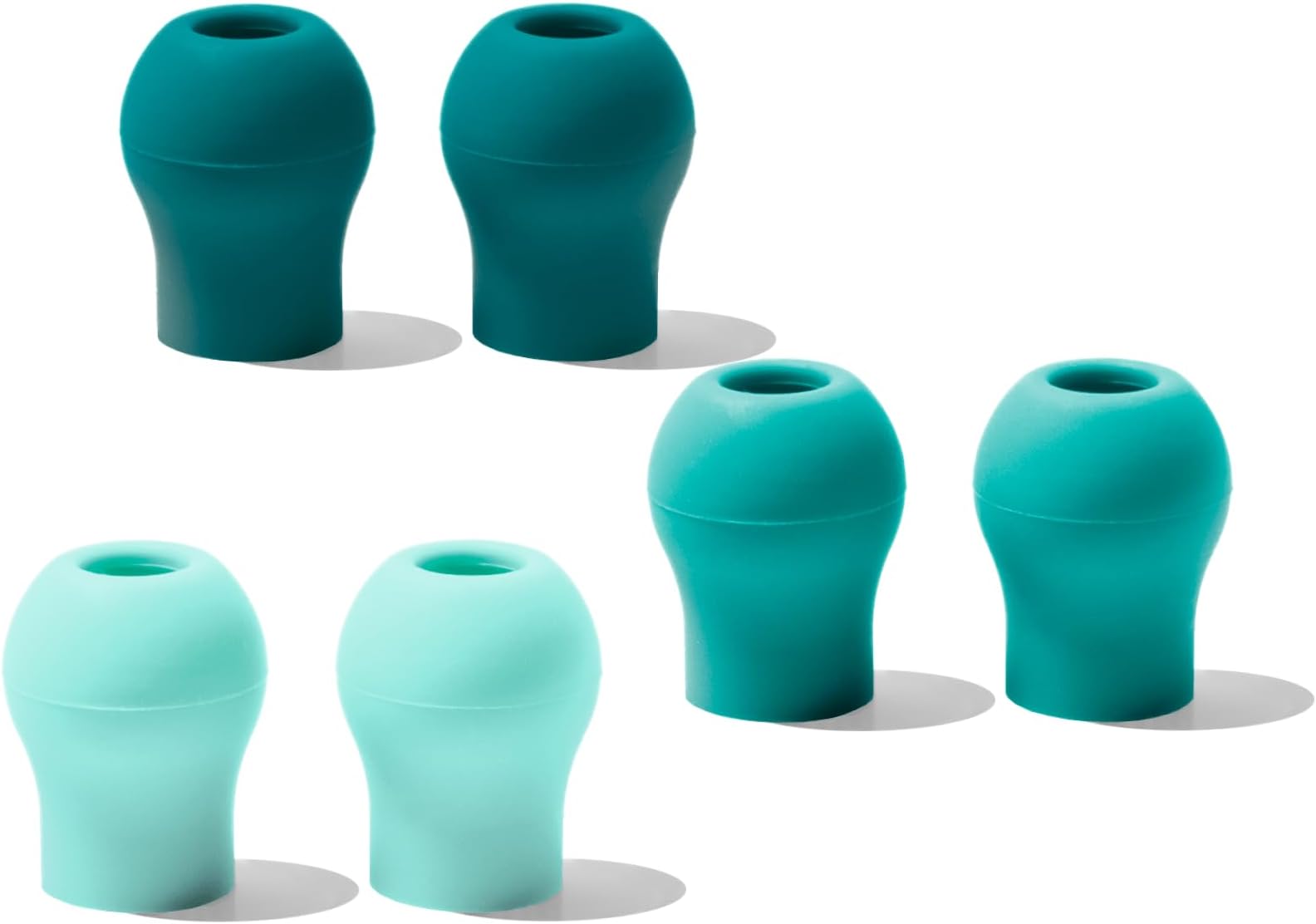 Eko CORE 500™ Rubber Ear Tips, 6 Pairs (Rainforest Collection)