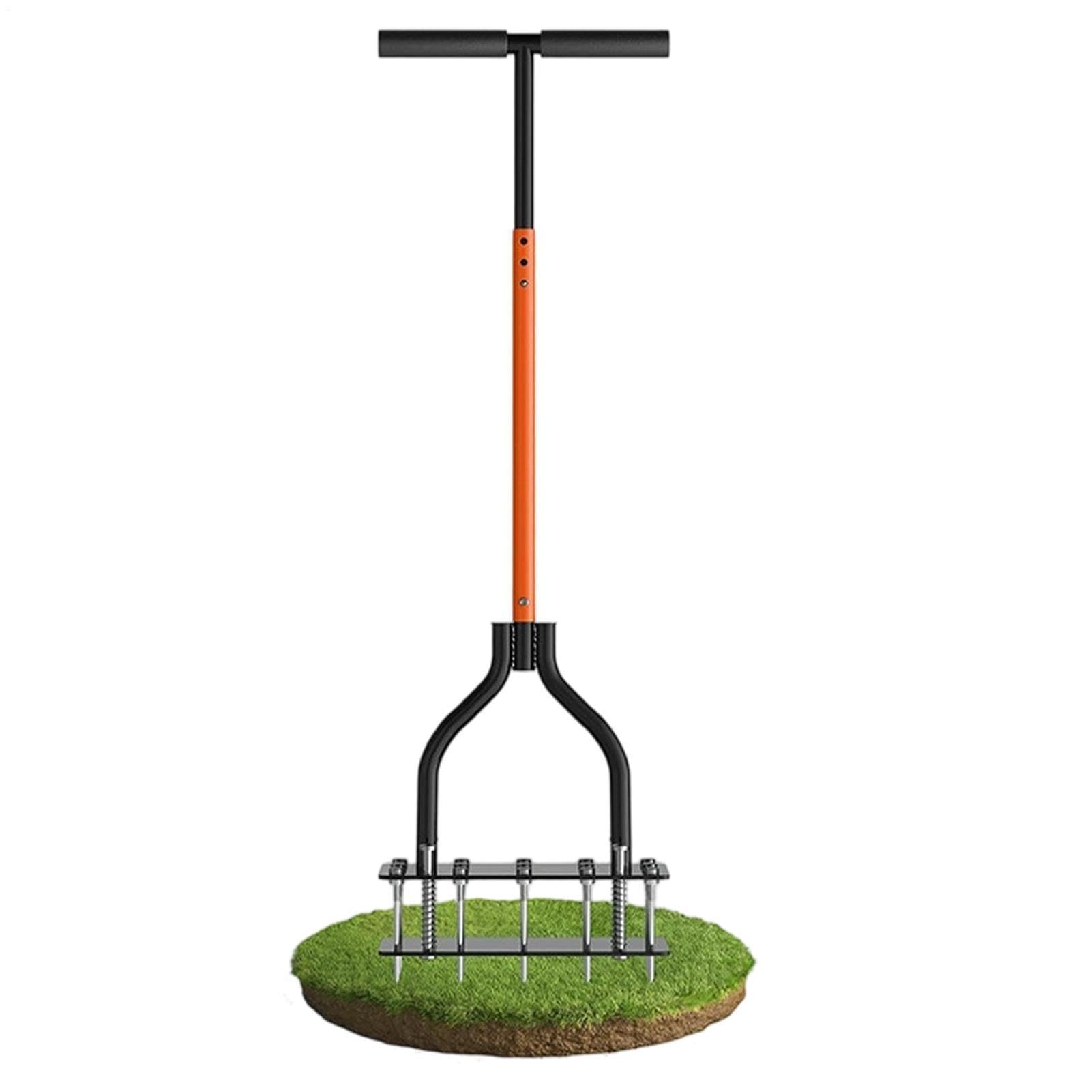 Genérico Aireador De Césped Herramienta De Jardín con 15 Púas De Hierro | Aireador De Jardín Reforzado Para Cuidado Del Césped En Jardines Campos Hogar Golf Parques Primavera Otoño Jardinería
