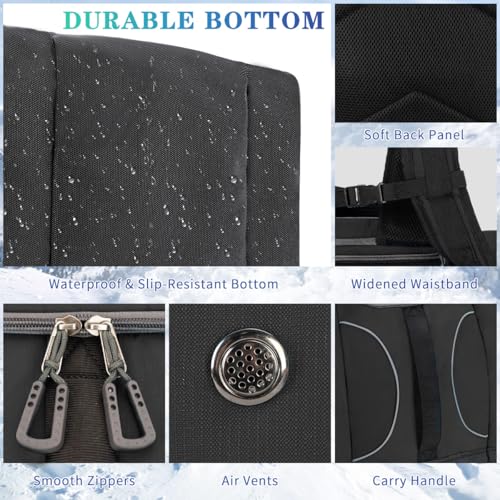 Expansea Bolsa para Botas de esquí - Capacidad de 55L - excelente para Viajes con Exterior e Inferior Impermeables, Bolsa para Botas de esquí Unisex para Chaqueta, Casco, Gafas de protección, Guantes - imagen 6