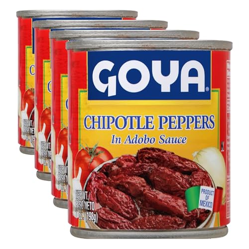 Image of Goya Chipotle Peppers in Adobo Sauce - 7 oz. (Pack of 4)