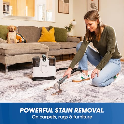 Image of Vacmaster 600 Series 24V Cordless Portable Carpet & Upholstery Spot Cleaner Machine, 16Kpa Power Suction, with Hose Cleaning Tool and Versatile Tools for Pets, Area Rugs & Couches - DSCC2401 0101
