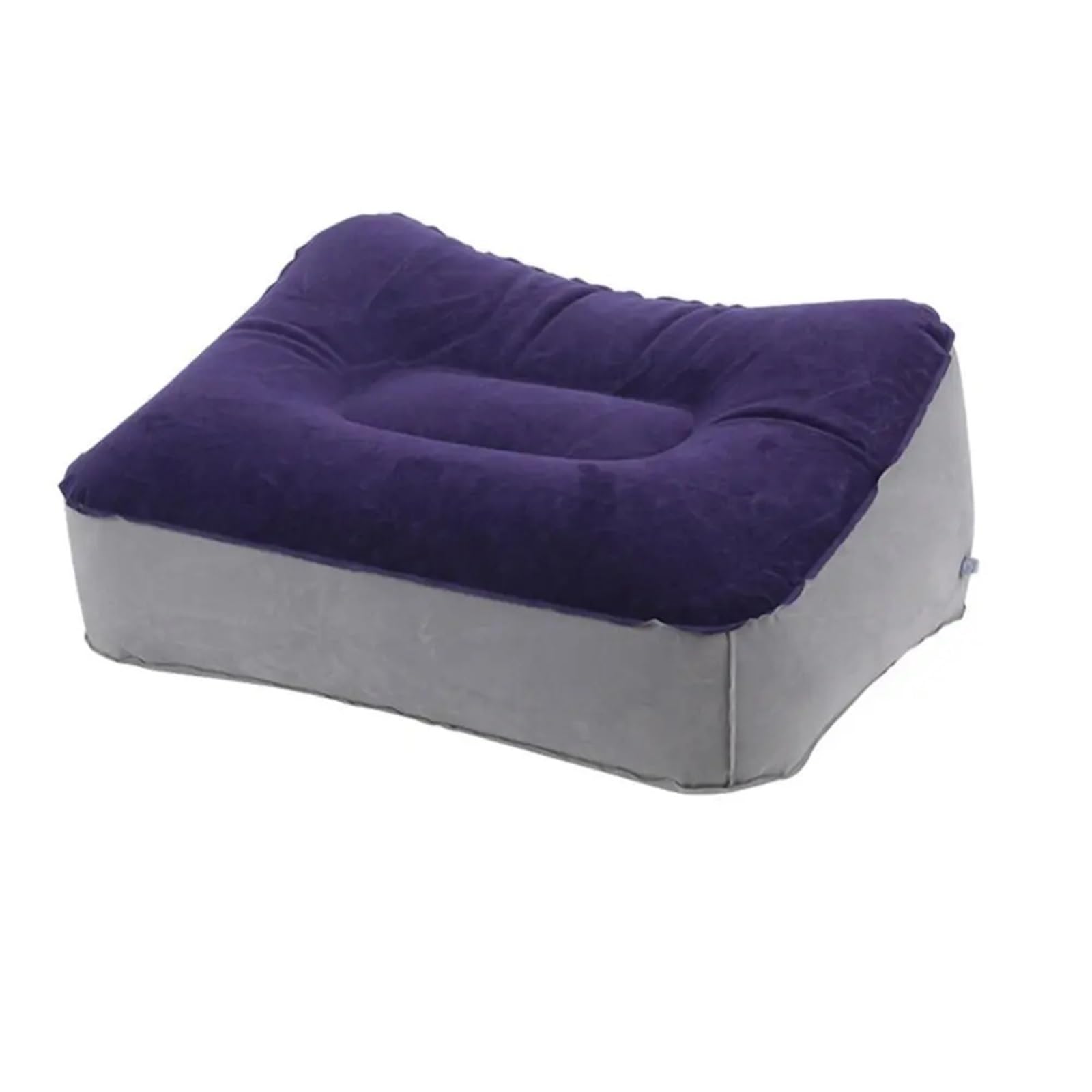 poggia piedi scrivania piedi Cuscino poggiapiedi gonfiabile morbido in PVC, cuscino, for viaggio aereo, ufficio, casa, gambe in su, piedi rilassanti(Blue-Grey)