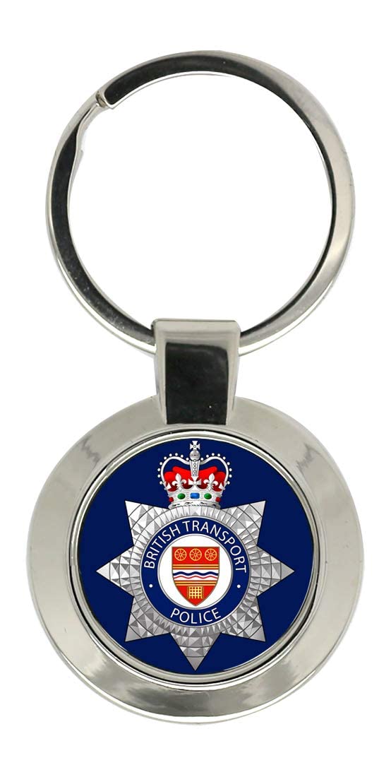 Giftshop Uk Unisex Silver Coloured Metal British Transport Police Key Ring