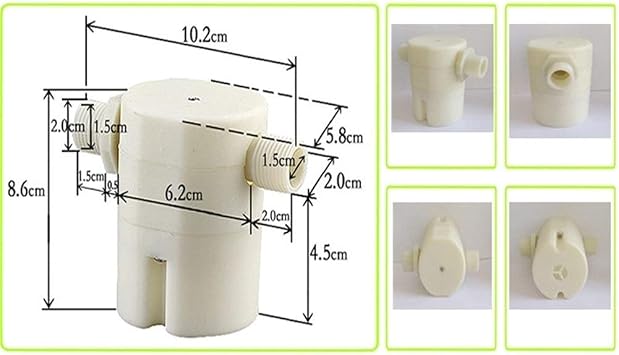 1/2 Inch Side Inlet Built-in/Inside Automatic Float Valve Water Intelligent Level Control Valve for Water Tank Pool Water Tower