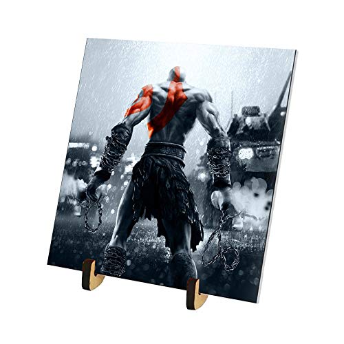 Azulejo 15x15 com pézinho CN God Of War Kratos Invencivel