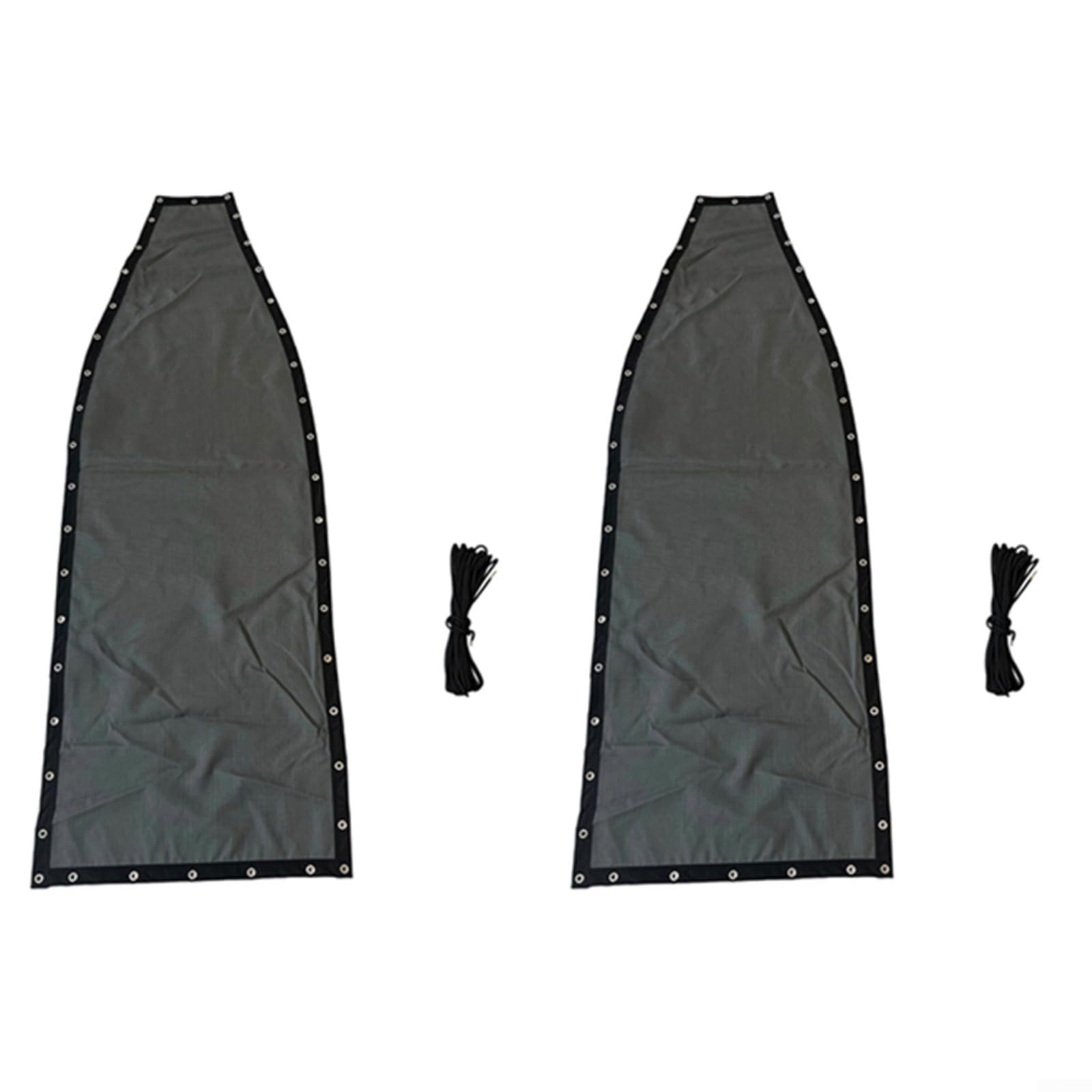 Dunkelgrau für Textilene Ersatz-Sitztuch für Hängesessel – 64 x 197 x 23 cm Terrassen-Gartenmöbel Ersatzteil (2 Stück ohne Taschen)