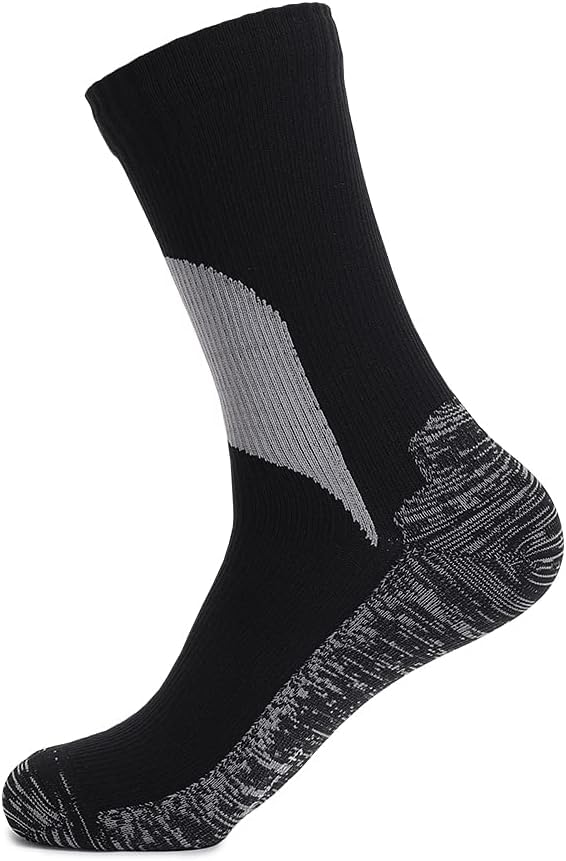 Waterproof Socks for Men Women, for Outdoor Activities 100% Waterproof Breathable Windproof-Perfect for Cycling, Golf, Snowboarding, Hiking, Rowing, Fishing, Trekking Skiing Tracing Etc(1 Pack)(L)