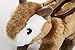 goDog Wildlife Chipmunk Squeaky Plush Dog Toy, Chew Guard Technology - Brown, Large