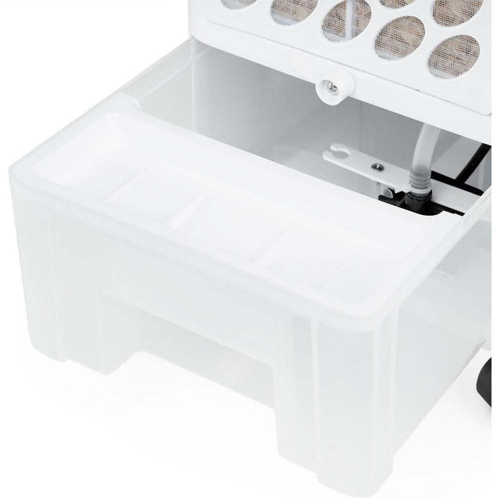 Climatizador Orbegozo AIR 38. Climatizador, purificador de aire y humidificador. Potencia: 80 W. Depósito de agua de 3,5 L. 3 velocidades de ventilación., Small, Azul