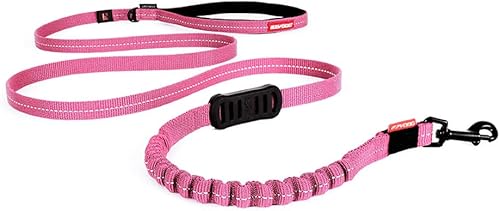 Miniatura 19 de EzyDog Zero Shock LITE - Correa elástica para perros que tiran o excitan, doble asa y reflectante para perros medianos o pequeños (72 pulgadas,