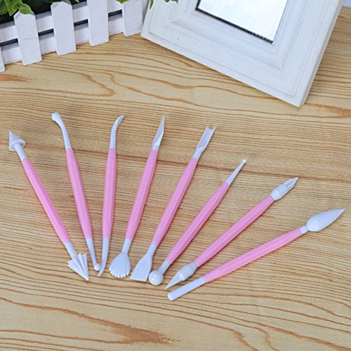 8 Pcs Plastic Cake Carving Tools Sets Pastry Cake Carved Pens Cake