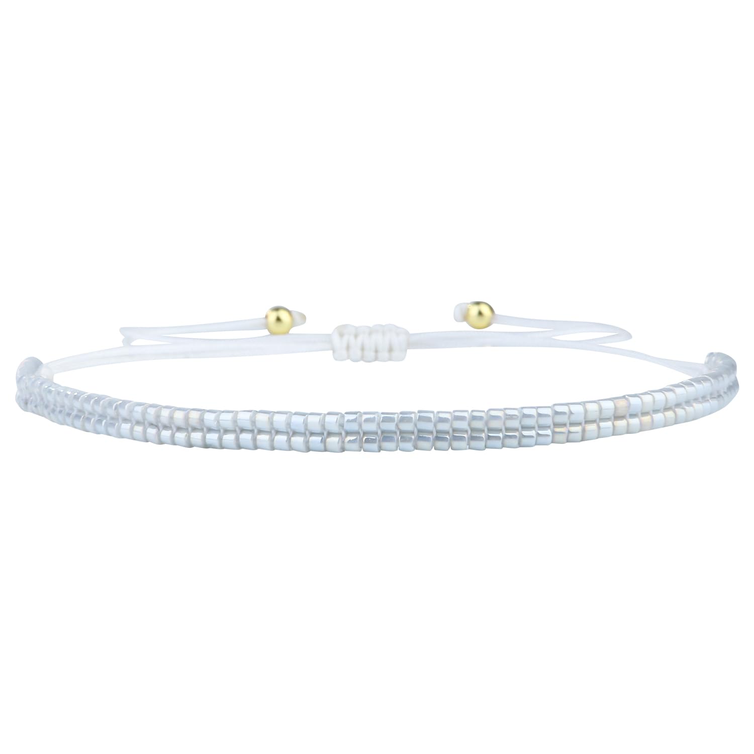 KELITCH Bunte Miyuki Perlen Armbänder Winzig Seil Damen Armb