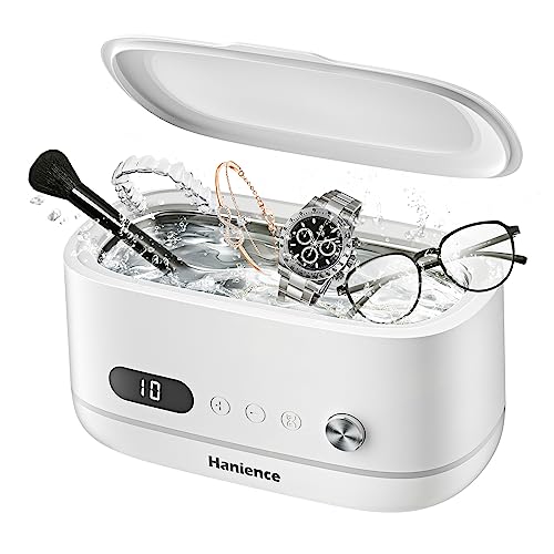 Ultrasonic-Cleaner-Hanience-17OZ-500ML-Portable-Jewelry-Cleaner-Machine-with-10-Digital-Timer-and-Degas-Mode-45kHZ-Sonic-Cleaner-for-Ring-Eyeglasses-Watch-Gold-Silver-and-Denture