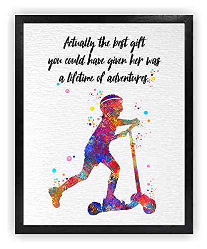 Dignovel Studios 8X10 Unframed A Lifetime of Adventures Inspirational Quotes