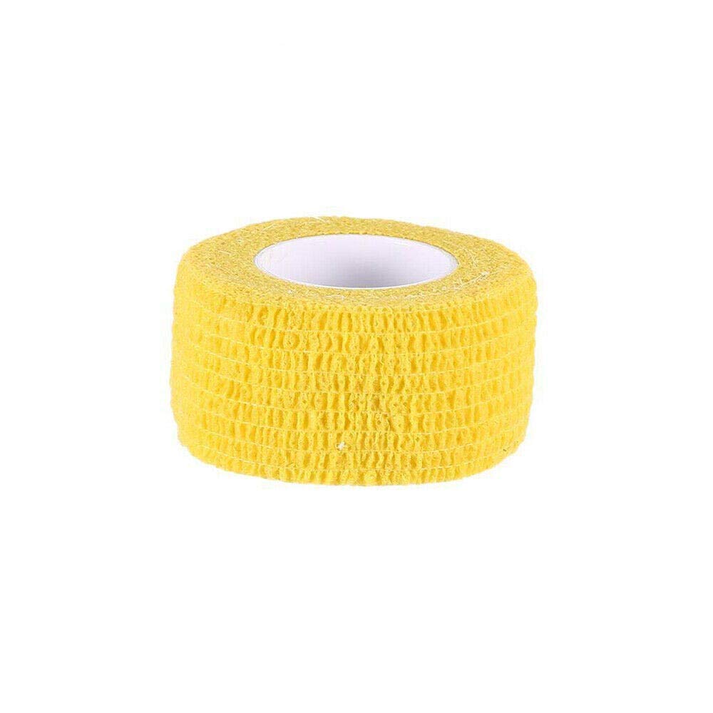 Cinta de vendaje BE-TOOL autoadhesiva para dedos, 6 rollos de 12 rollos de 2,5 cm x 4,5 m, cinta deportiva fuerte para esguinces de dedos e hinchazón, rollos de vendaje autoadhesivo, verde