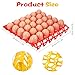 16-Pack Plastic Egg Trays, 30-Egg Stackable Crates Flats Cartons for Storing Sorting Shipping Eggs, Durable Reusable in 4 Colors