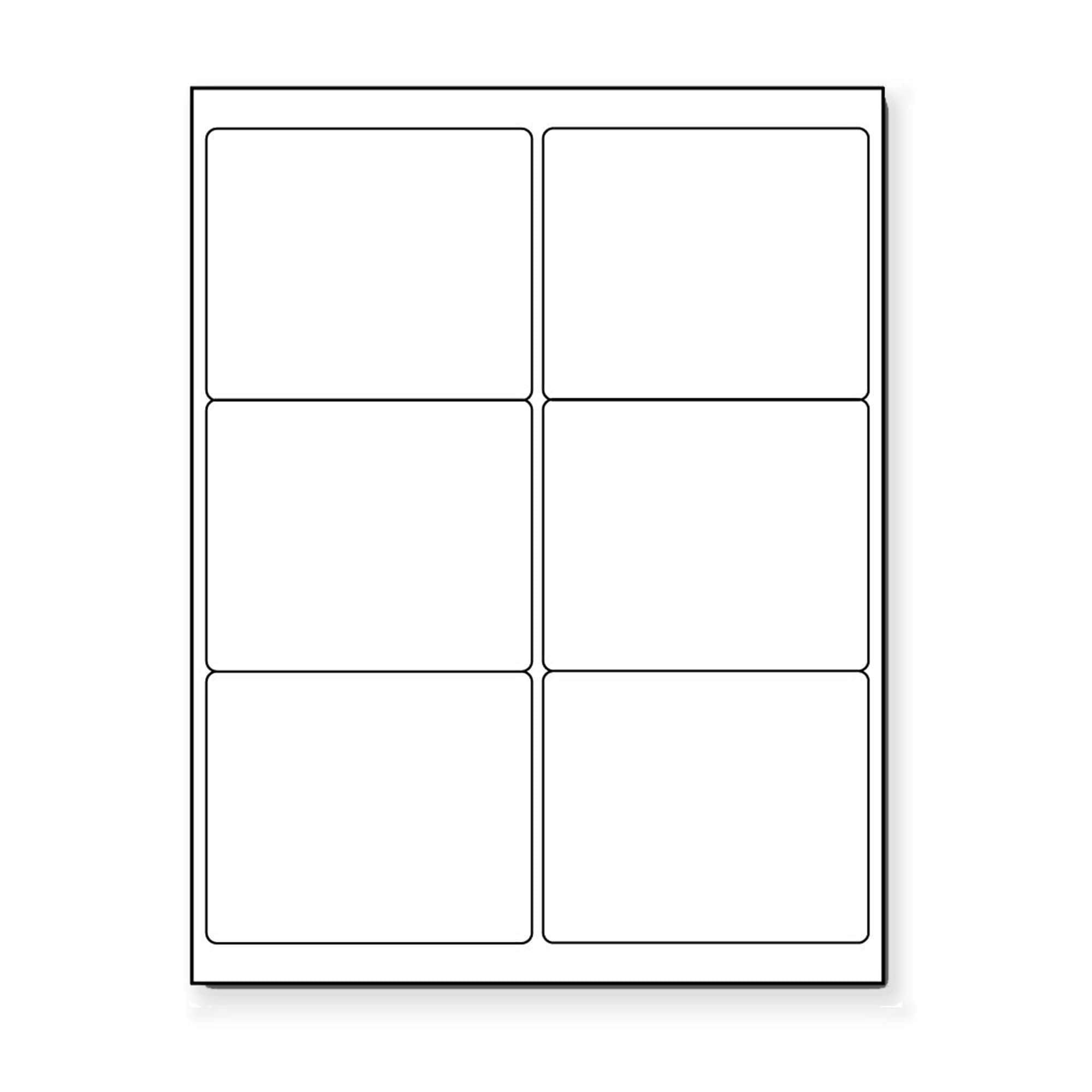 Photo Glossy Inkjet/Laser Shipping Labels 4 x 3 1/3-60 Labels