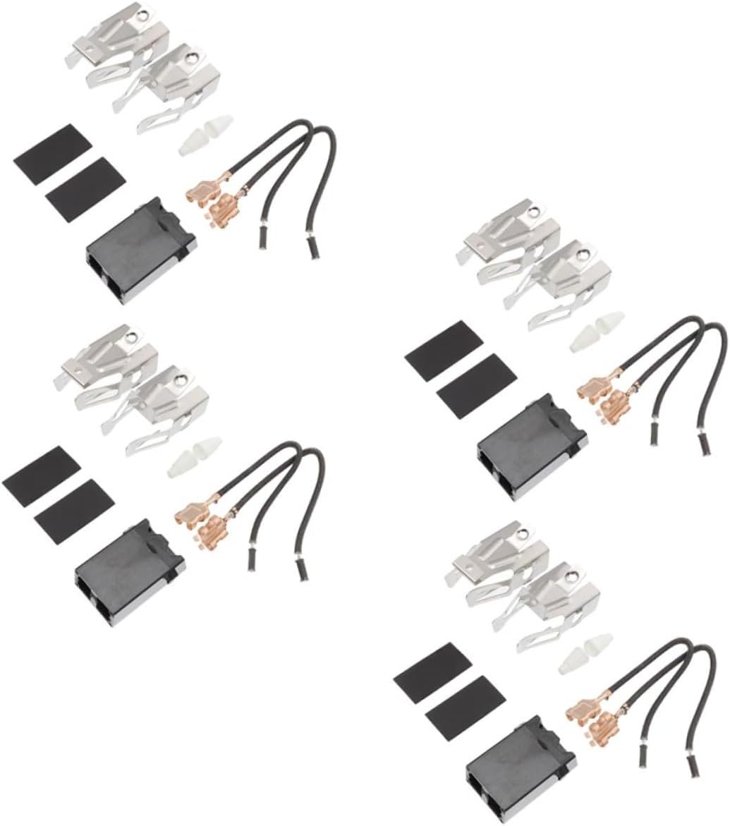 4sets Stove Terminal Block Kit Electric Range Burner Receptacle for Oven and Kitchen Accessories Easy to Install Replacement for Broken Components