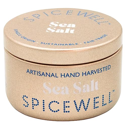 Spicewell Pocket Sea Salt - Artisanal Hand-Harvested, High in Electrolytes, Magnesium, Potassium & Calcium, Plastic Tarp Free, No Iodine - 2oz