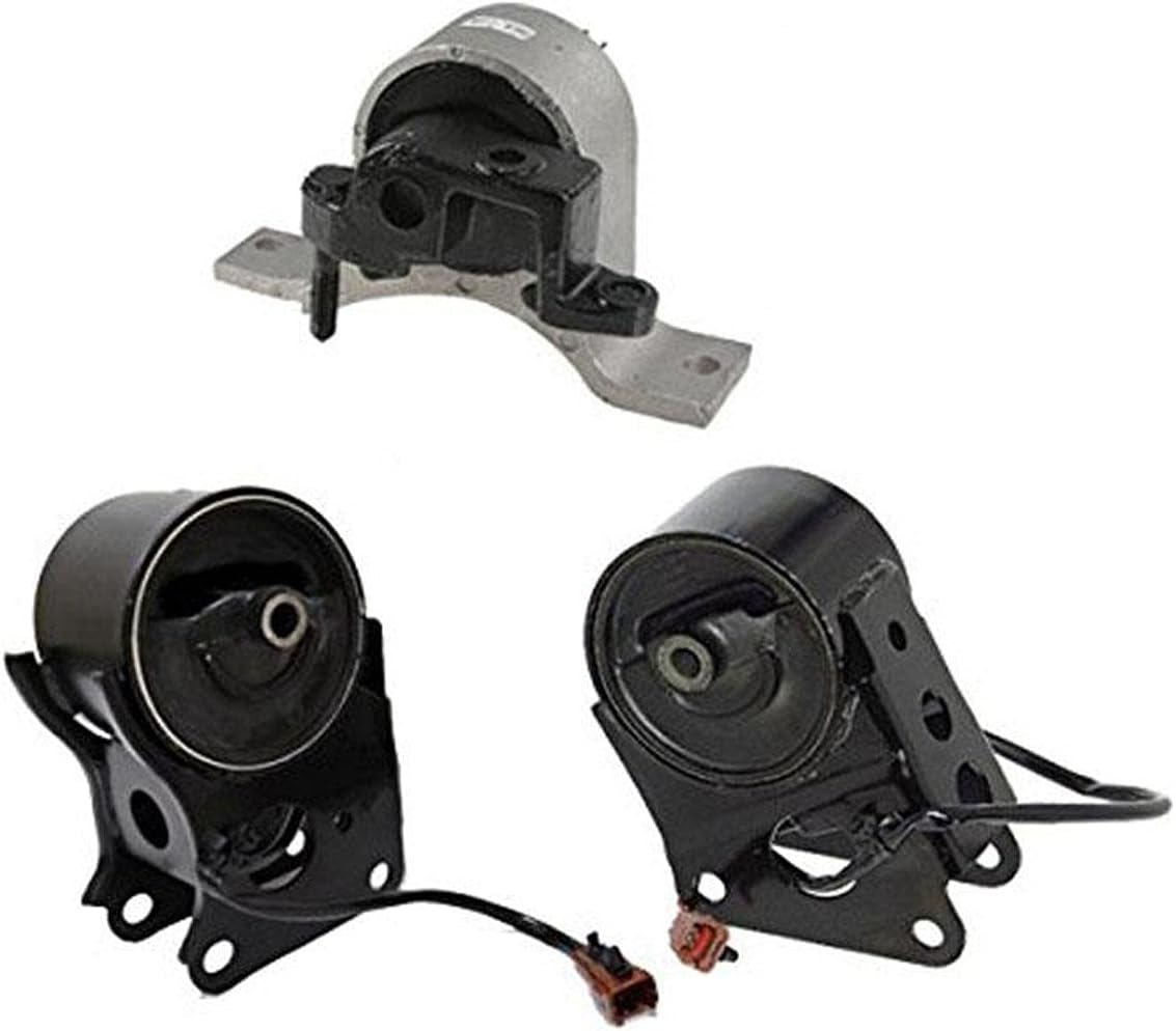 Front Right & Rear 3pc Kit Engine Mounts Replacement Part For Nissan Murano 3.5L 2003-2007