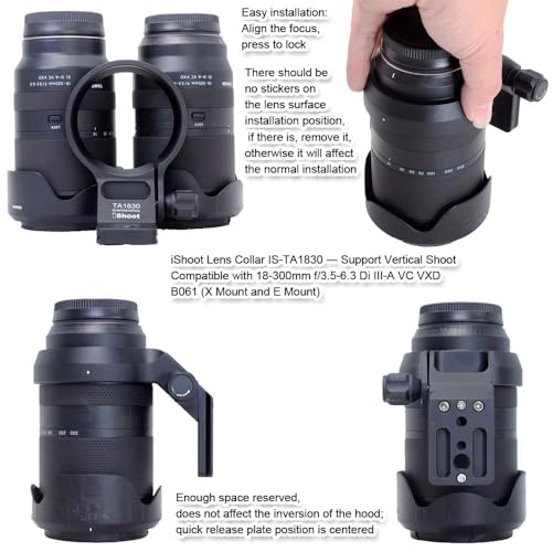 Support d'objectif Tamron 18-300mm en métal usiné CNC pour trépied
