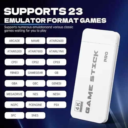 Image of HDMI 4K Wireless TV Game Console Stick 4K，Retro Game Stick with Built-in 9+ Emulators, 20,000+ Games, 4k Hdmi Output & 2.4GHz Wireless Controller, Retro... (Star Wars Edition)