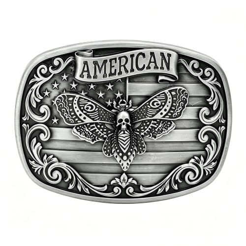 Image of Turquoise Belt Buckle for Men Western Texas Longhorn Bull Rodeo Belt Buckle American Cowboy Chic Gift