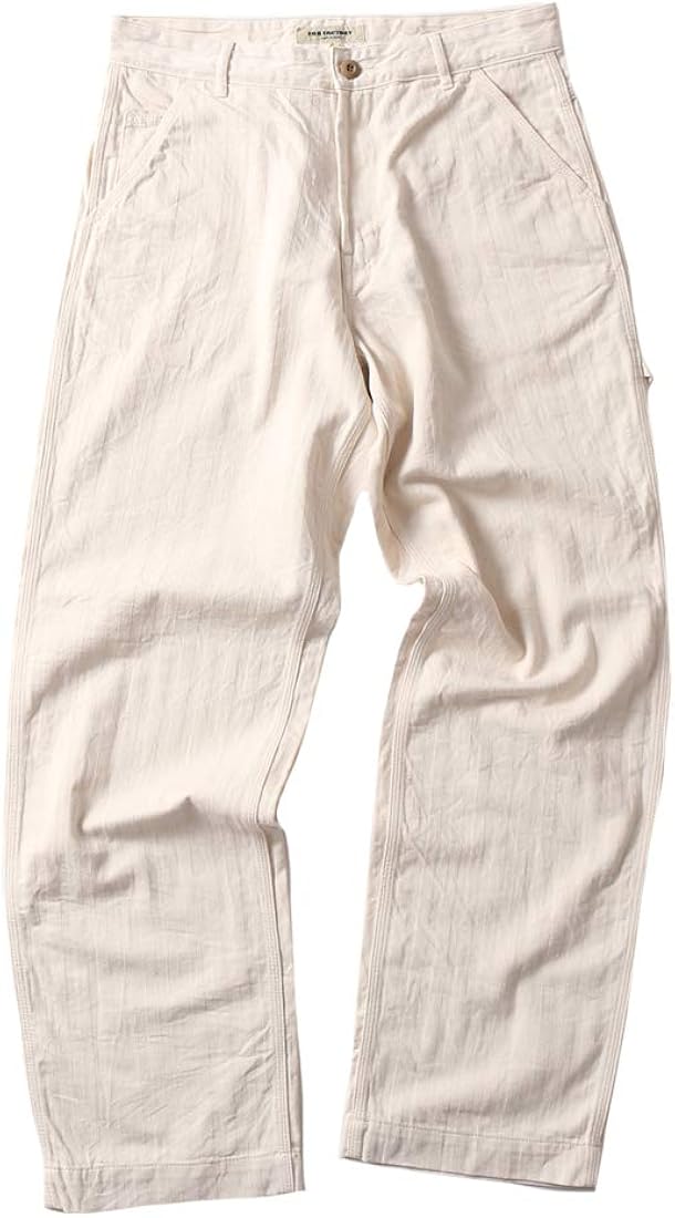 ダークブラウン 茶色 FOB FACTORY ヘリンボーン ツイル ペインター