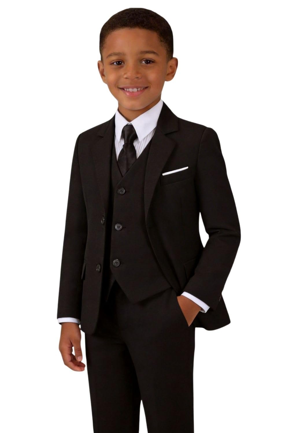 Addneo Toddler Boys Suit Kids Formal Dresswear Slim Fit Suits Tuxedo Prom Wedding