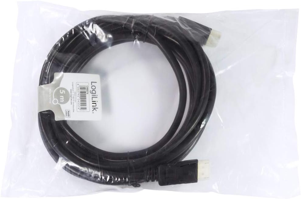 CV0074 DisplayPort 1.2 Cable Ultra HD 3D, 4 K2K/60Hz Black