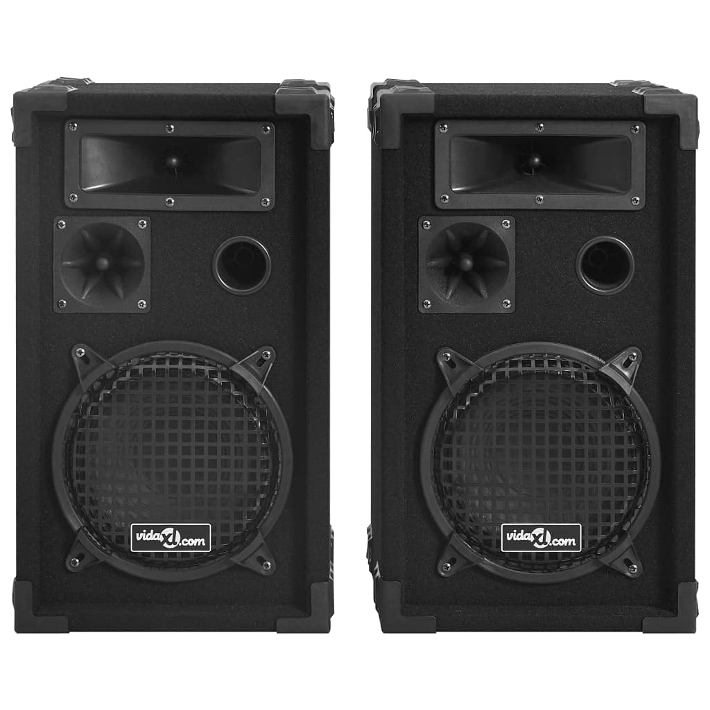 INLIFE Professionelle HiFi-/Bühnen-Lautsprecher Passiv 2 STK. 800 W,Elektronik,Audio,Audiokomponenten,Lautsprecher,Schwarz,12.25 KG,70100