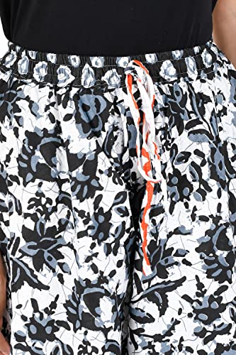 Image of Women's Cotton Printed Palazzo (Free Size) Black