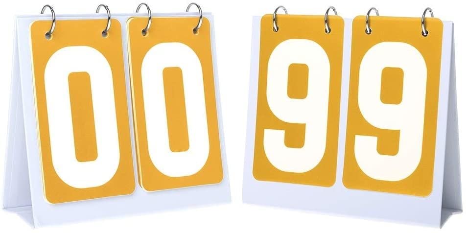 Marcador de puntuación ELzEy portátil de seis dígitos para registrar resultados de partidos