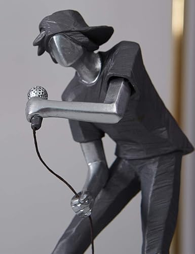 Miniatura 8 de HAUCOZE Estatua de decoración de música, estatua de músico, escultura de piano, regalos para artes caseras, poliresina, 8.5 pulgadas