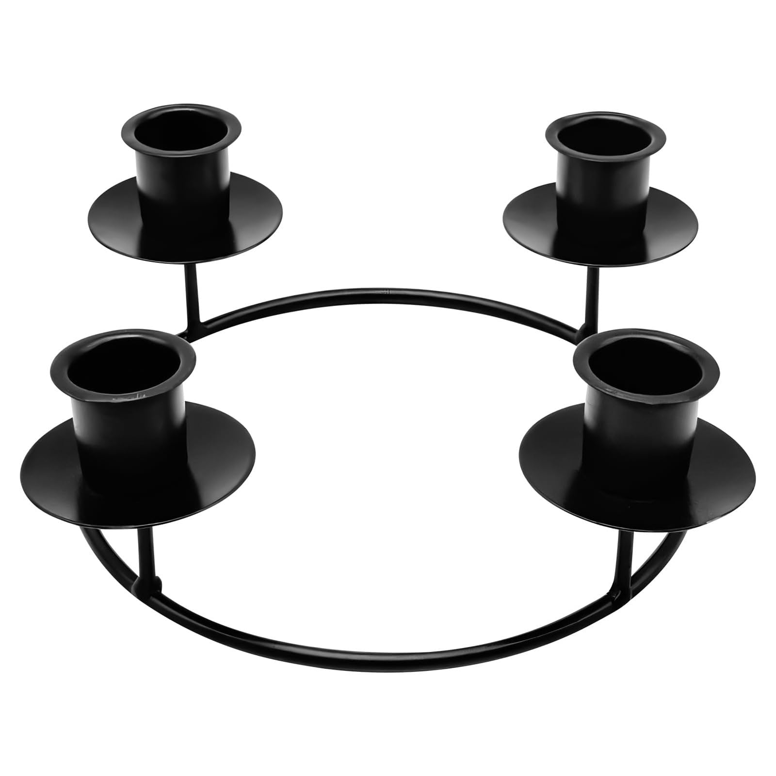 Buxuaaaa Cast Iron Metal Candelabra Candlestick Holders Decorative Stands Taper Holders for Wedding Home Decors Iron Taper