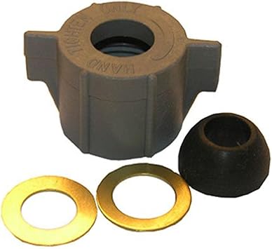 LASCO 03-1843 Plastic Ballcock Nut with Cone Washer and Brass Ring