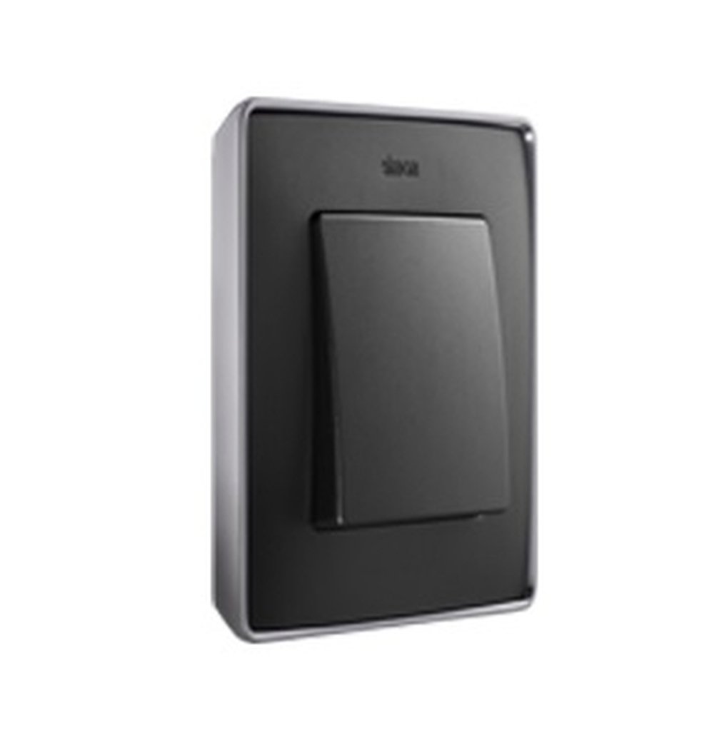 Châssis Marco 2 éléments graphite et liseré chrome bicolore