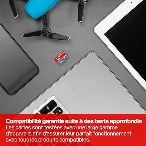 SANDISK Ultra Carte microSDXC UHS I + SD Adapter Vitesses de Transfert Jusqu’à 195 Mo/ vidéos en Full HD V10 U1 C10 A1 - vue 7