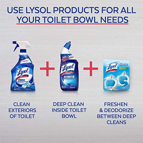 image for Lysol Toilet Bowl Cleaner W. Bleach, 48oz (2x24oz), 10X Cleaning Power