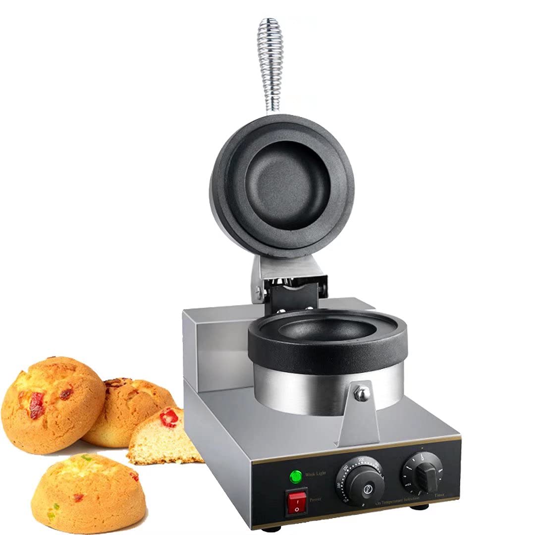 AYCDL Donut Maker Machine Commercial Waffle Donut Machine Electric Doughnut Maker 1300W Double-Sided Heating 50-300℃, Non-Stick Donut Maker for Kitchen