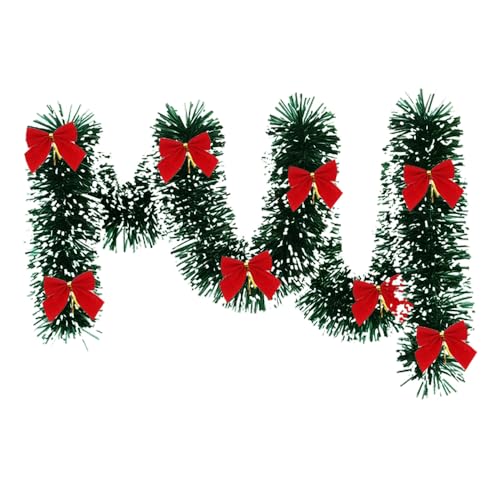5m Weihnachtsgirlande Treppe mit Beleuchtung und Timer, Girlande...