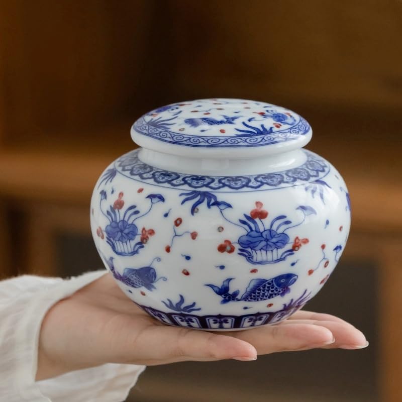 Masowe pojemniki na herbatę, hermetyczne pojemniki, ceramiczne słoiki do przechowywania żywności, styl vintage, chiński, do kuchni, do organizacji kawy, pojemniki