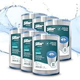 Sillar Pool Filterkartuschen Typ II Größe 2 – Ø 10,6 × 13,6 cm Ersatzfilter 58094 für Bestway...