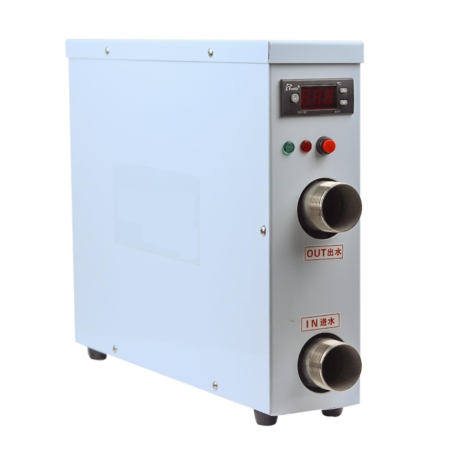 Thermostat de Chauffage de Piscine Spa for Piscine Hors Sol creusée, Pompe à Chaleur for avec écran Tactile à Affichage numérique Chauffage Efficace(18KW,220)