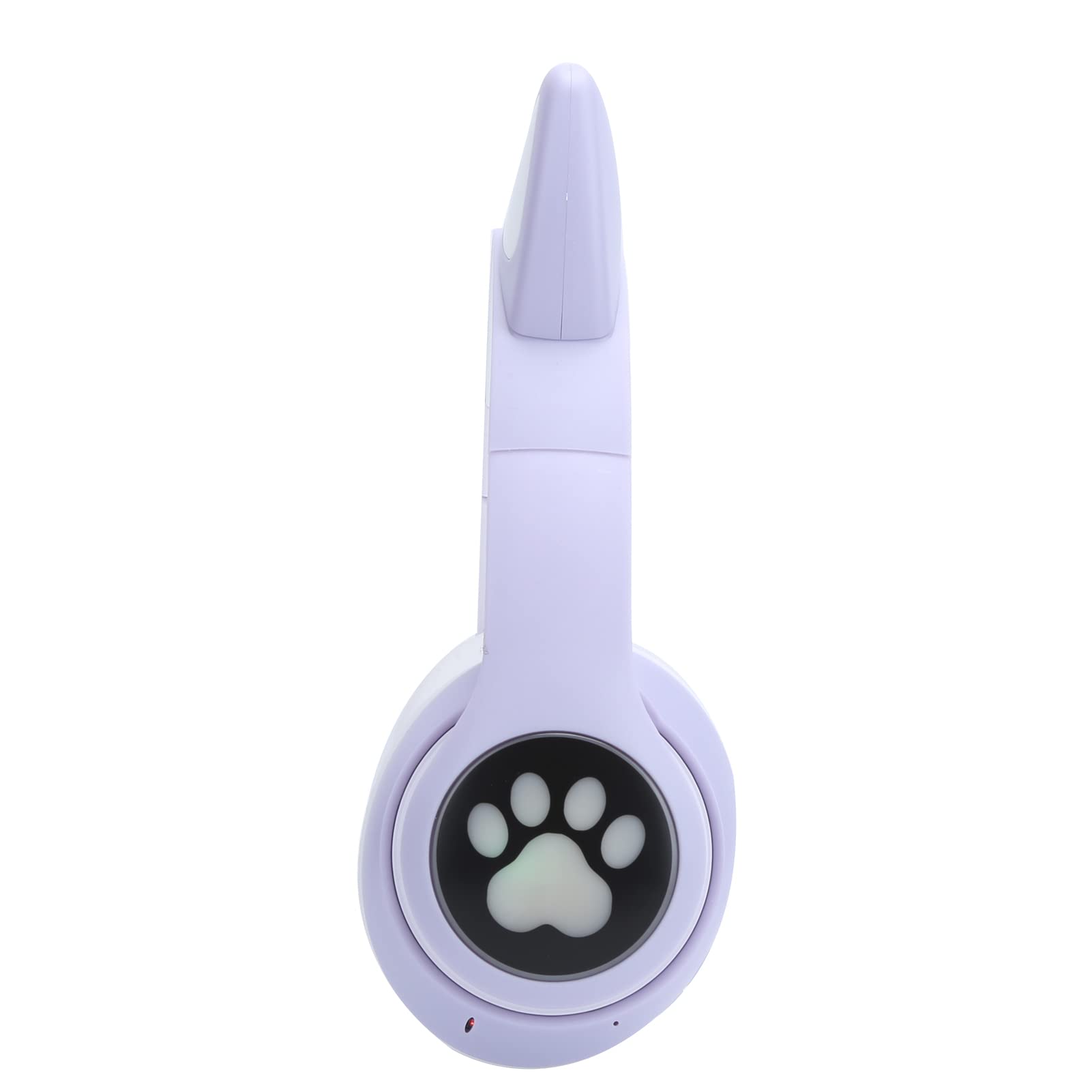 Cyrank Auriculares Inalámbricos, Auriculares Bluetooth 5.0 Lindos Auriculares para Juegos con Orejas De Gato con Luz LED Auriculares Inalámbricos para Juegos(Púrpura)