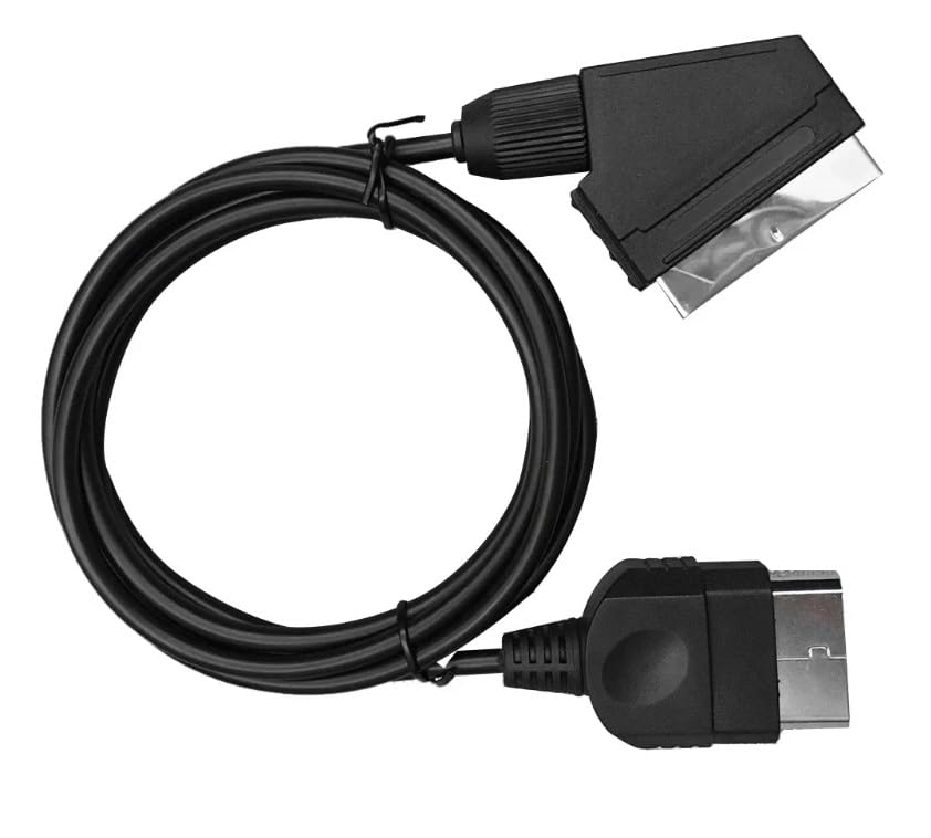 DARLINGTON & Sohns Xbox Classic Console Connection Cable, 5 cm Scart, Black, Indoor Use, Compatible with Xbox (Classic), Personal Computer