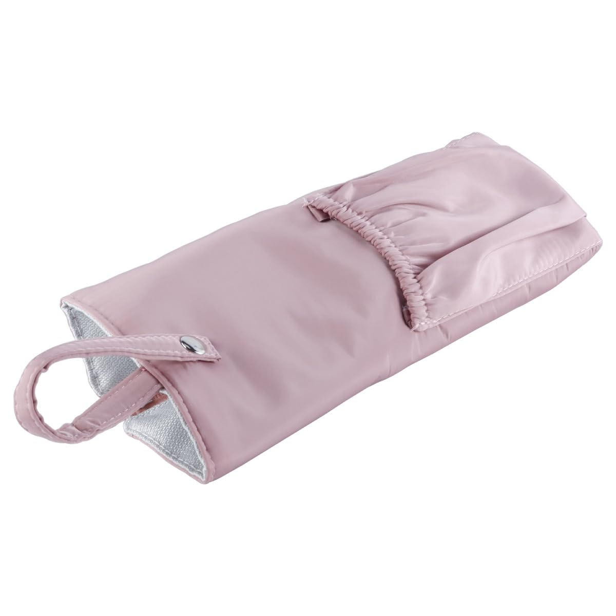 Bolsa para rizador de pelo, resistente al calor, estuche de viaje para el hogar, color rosa claro
