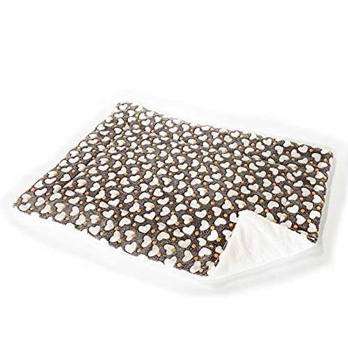 Cama Ara Perros, Cama Suave y Lavable, Cama para Perros, Cama para Gatos, Tamaño King, 43 x 29,5 x 1,4 Pulgadas, Tamaño Adecuado para Perros y Gatos Grandes (en Forma de corazón) Cover
